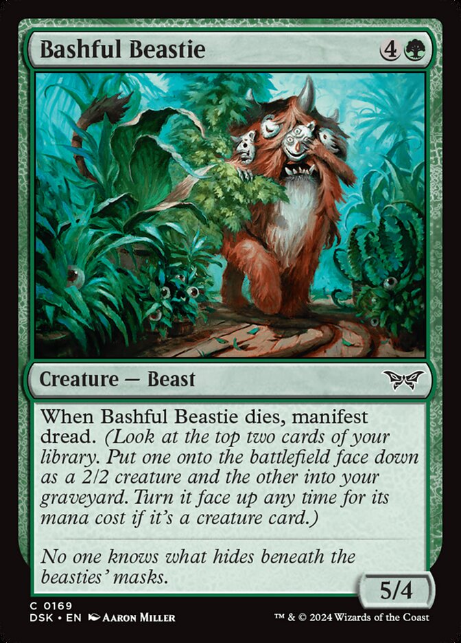 Bashful Beastie 169 (Duskmourn: House of Horror)  - Foil | Good Games Modbury