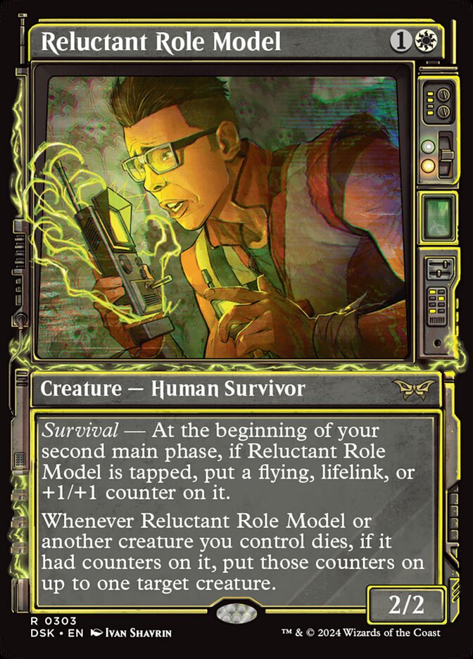 Reluctant Role Model 303 (Duskmourn: House of Horror)  - Showcase Foil | Good Games Modbury