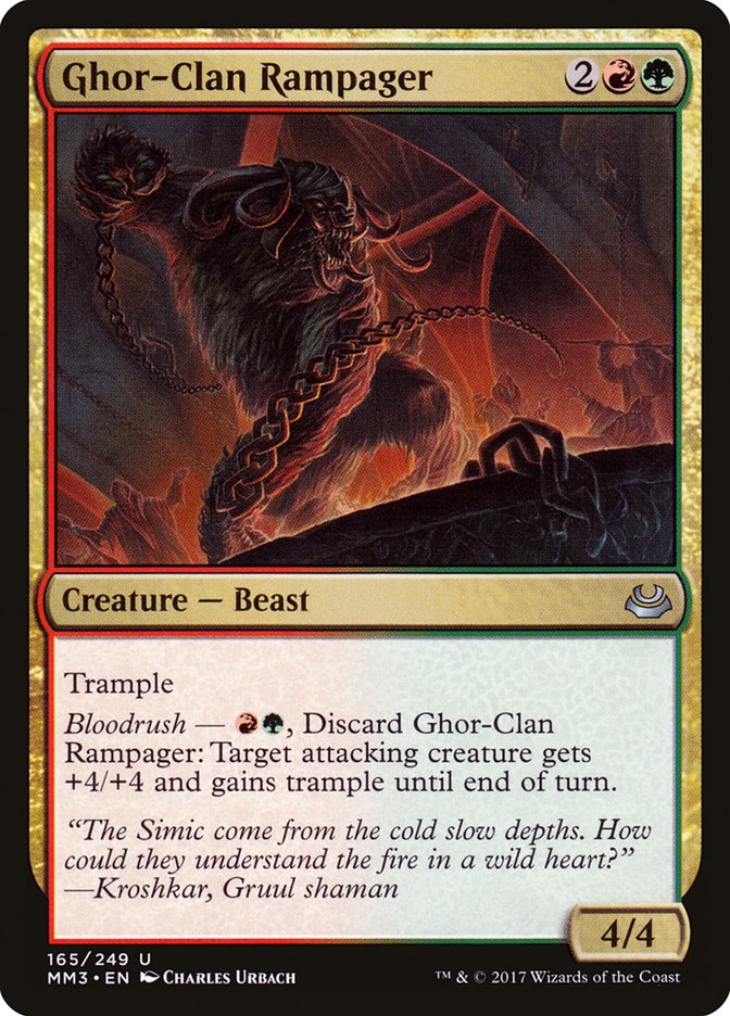Ghor-Clan Rampager 165/249 (Modern Masters 2017)  - Foil | Good Games Modbury