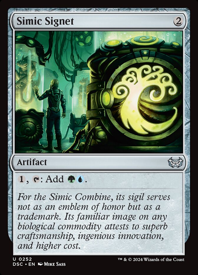 Simic Signet 252 (Commander: Duskmourn: House of Horror)  | Good Games Modbury