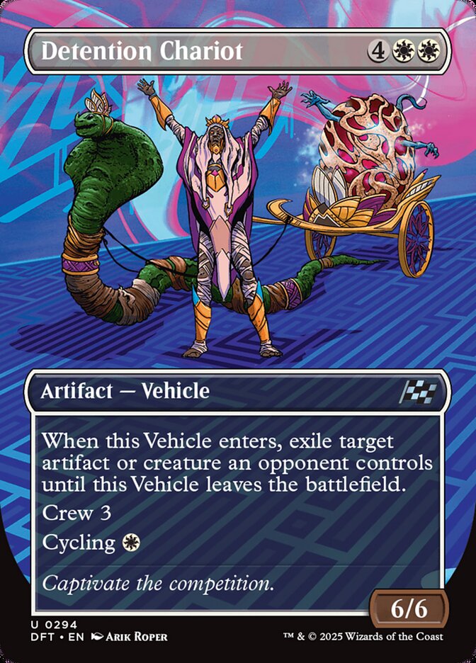 Detention Chariot 294/291 (Aetherdrift)  - Borderless Foil | Good Games Modbury