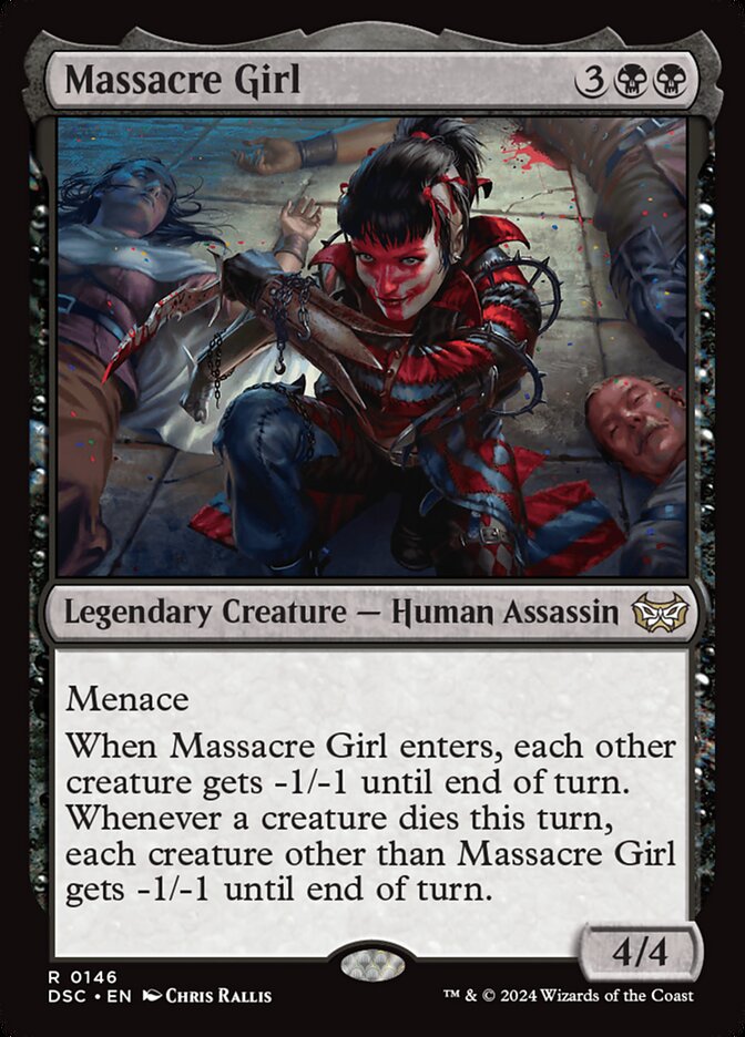 Massacre Girl 146 (Commander: Duskmourn: House of Horror)  | Good Games Modbury