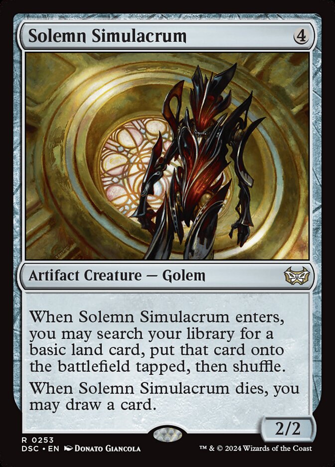 Solemn Simulacrum 253/40 (Commander: Duskmourn: House of Horror)  | Good Games Modbury