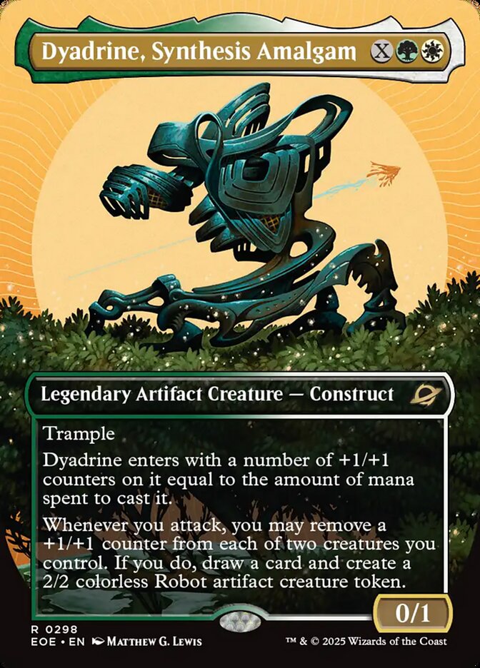Dyadrine, Synthesis Amalgam 298/276 (Edge of Eternities)  - Borderless Foil | Good Games Modbury