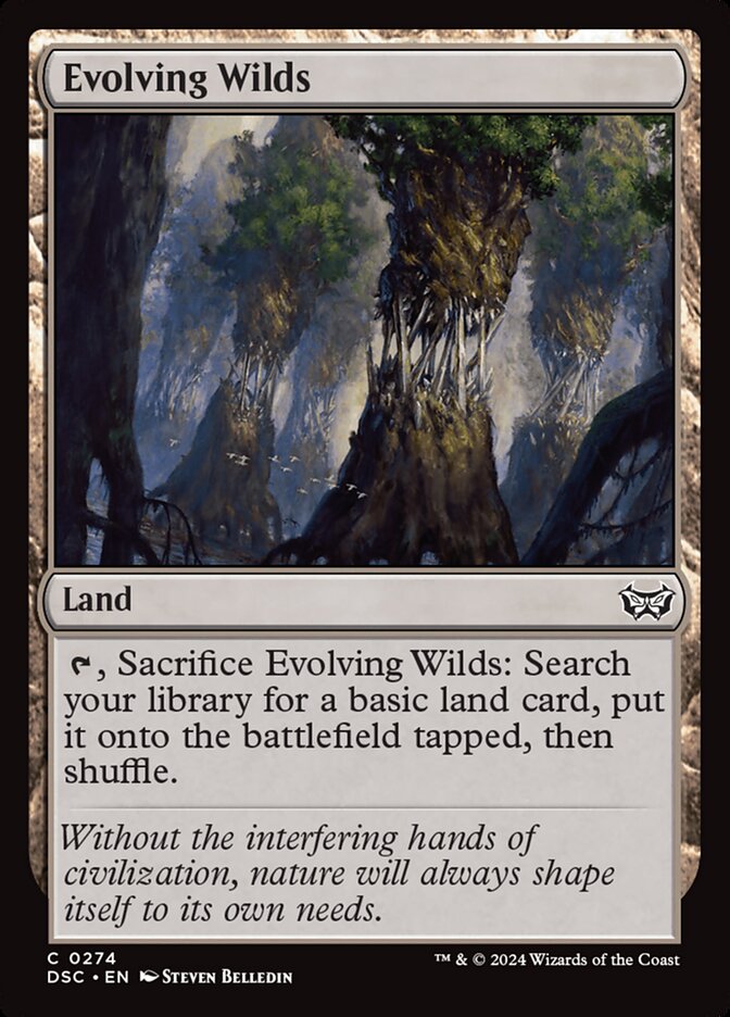Evolving Wilds 274/40 (Commander: Duskmourn: House of Horror)  | Good Games Modbury