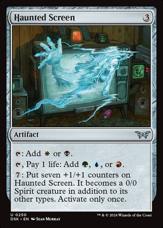 Haunted Screen 250/286 (Duskmourn: House of Horror)  - Foil | Good Games Modbury