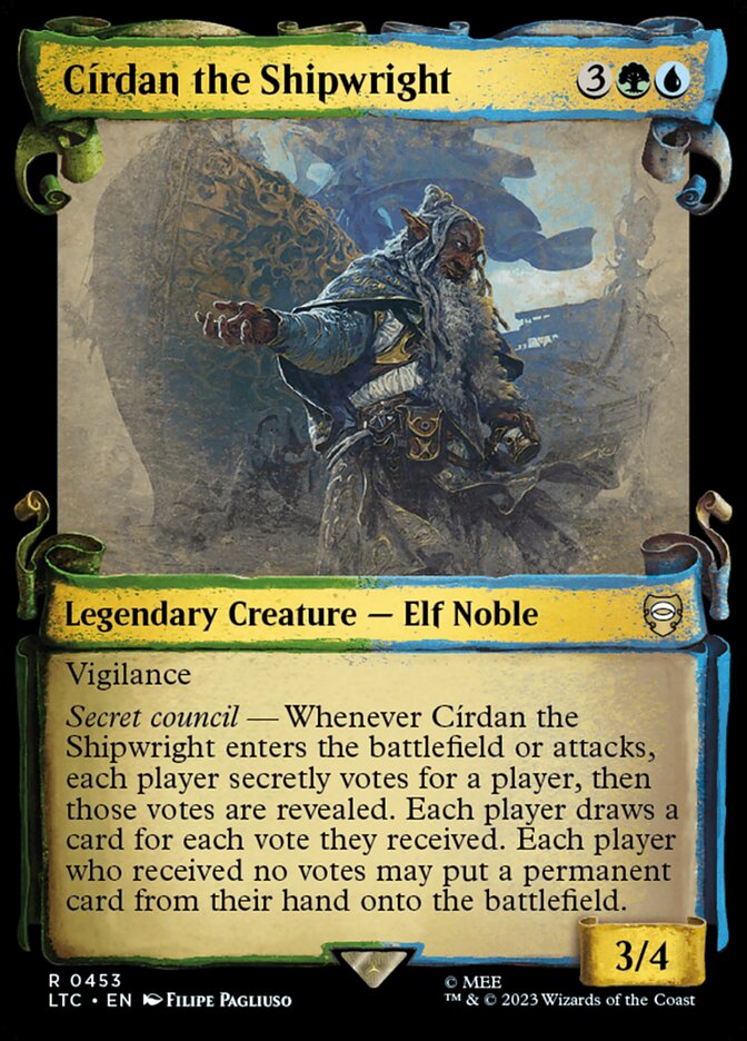 Cirdan the Shipwright Showcase Scrolls 453 (Commander: The Lord of the Rings: Tales of Middle-earth)  - Showcase Scroll | Good Games Modbury
