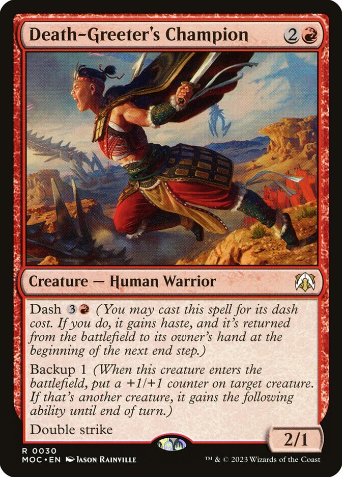 Death-Greeter's Champion 30/444 (Commander: March of the Machine)  | Good Games Modbury