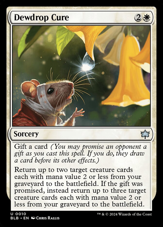 Dewdrop Cure 10/281 (Bloomburrow)  | Good Games Modbury