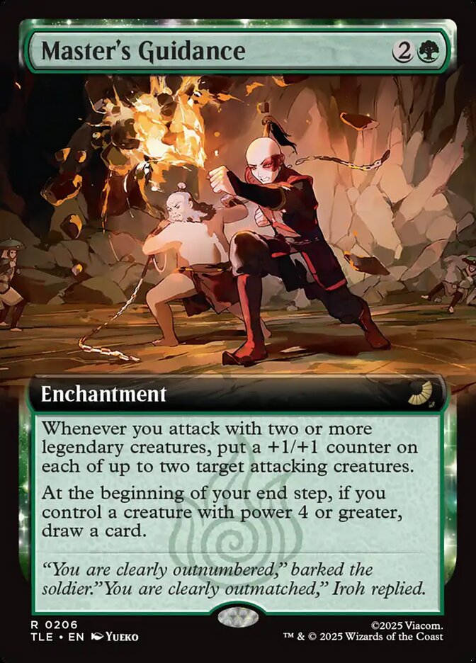 Master's Guidance 206/317 (Avatar: The Last Airbender: Eternal-Legal)  - Extended Art | Good Games Modbury