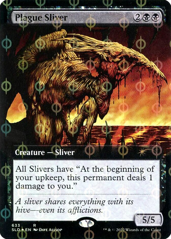 Plague Sliver 633/1 (Secret Lair Drop Series)  - Extended Art Compleat Foil | Good Games Modbury