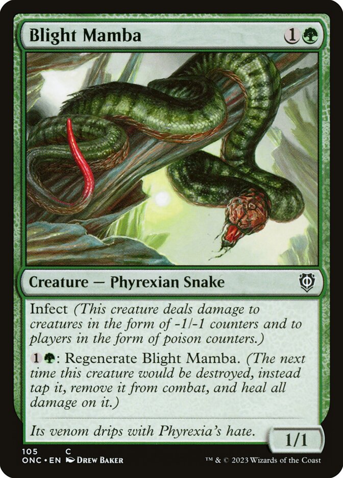 Blight Mamba 105/28 (Commander: Phyrexia: All Will Be One)  | Good Games Modbury