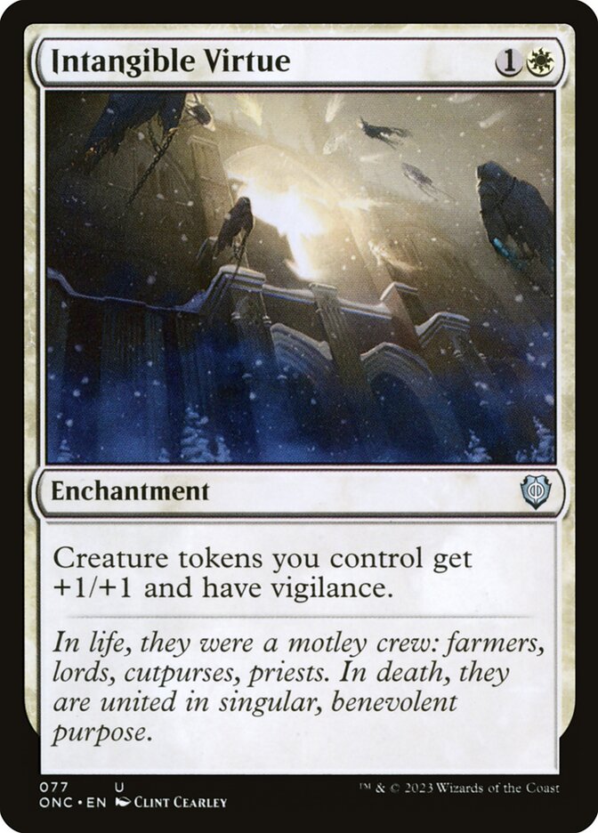 Intangible Virtue 77/28 (Commander: Phyrexia: All Will Be One)  | Good Games Modbury