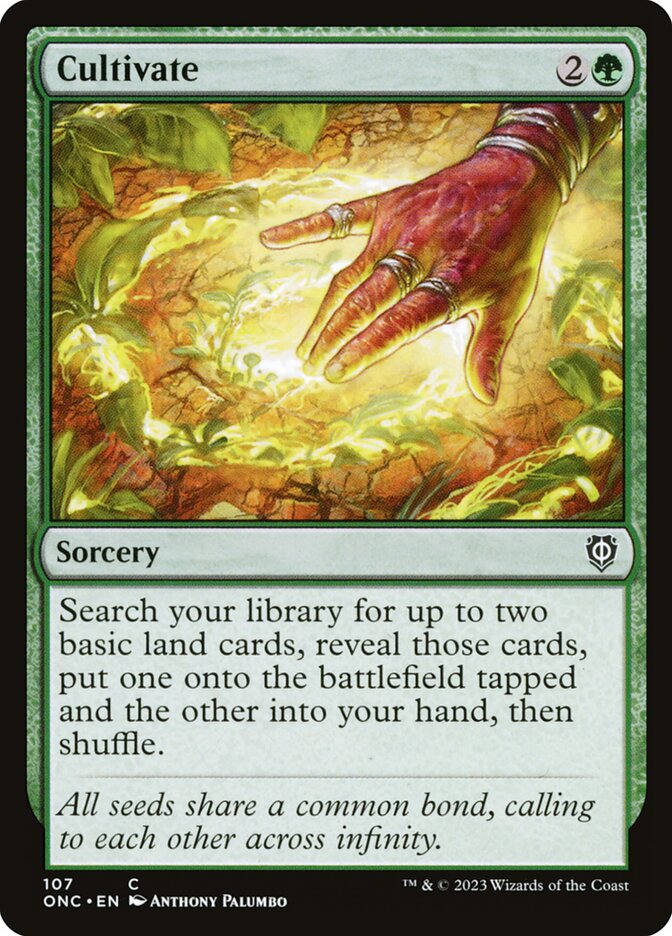 Cultivate 107/28 (Commander: Phyrexia: All Will Be One)  | Good Games Modbury