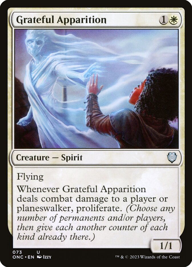 Grateful Apparition 73/28 (Commander: Phyrexia: All Will Be One)  | Good Games Modbury