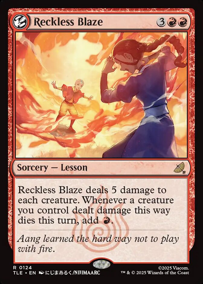 Reckless Blaze 124 (Avatar: The Last Airbender: Eternal-Legal)  - Foil | Good Games Modbury