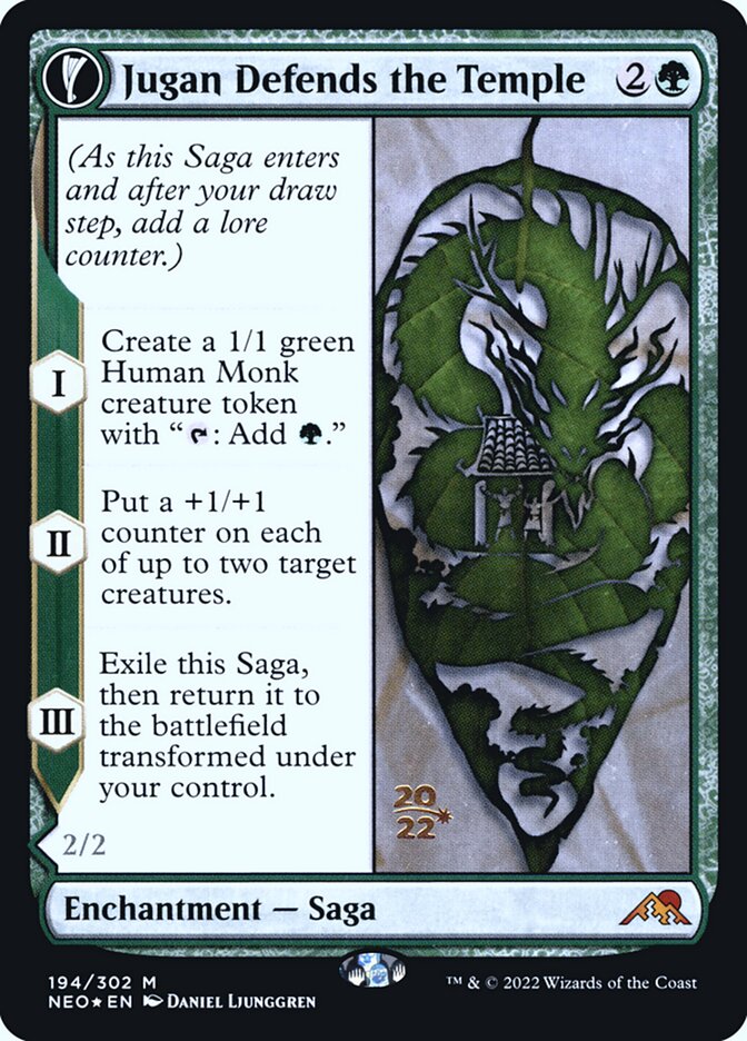 Jugan Defends the Temple // Remnant of the Rising Star 194s/157 (Prerelease Cards)  - Foil | Good Games Modbury