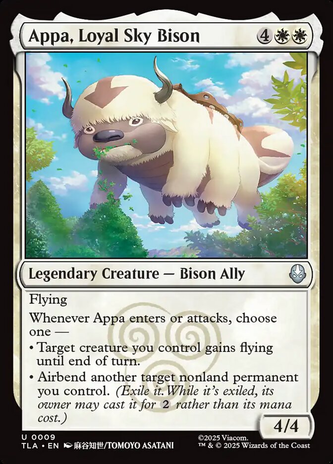 Appa, Loyal Sky Bison 9 (Avatar: The Last Airbender)  - Foil | Good Games Modbury