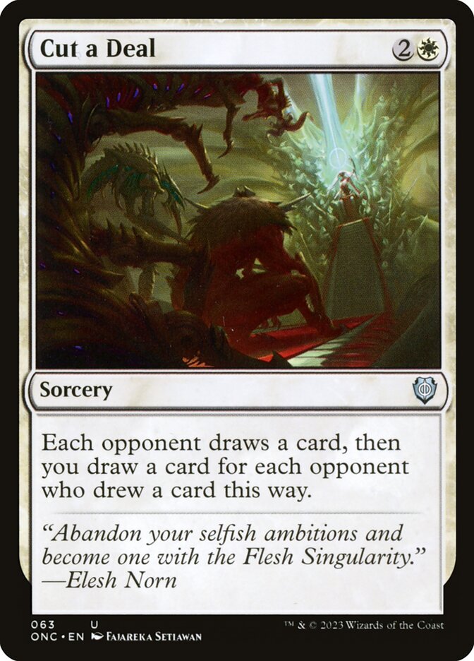 Cut a Deal 63/28 (Commander: Phyrexia: All Will Be One)  | Good Games Modbury