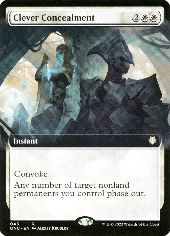 Clever Concealment 43 (Commander: Phyrexia: All Will Be One)  - Extended Art | Good Games Modbury