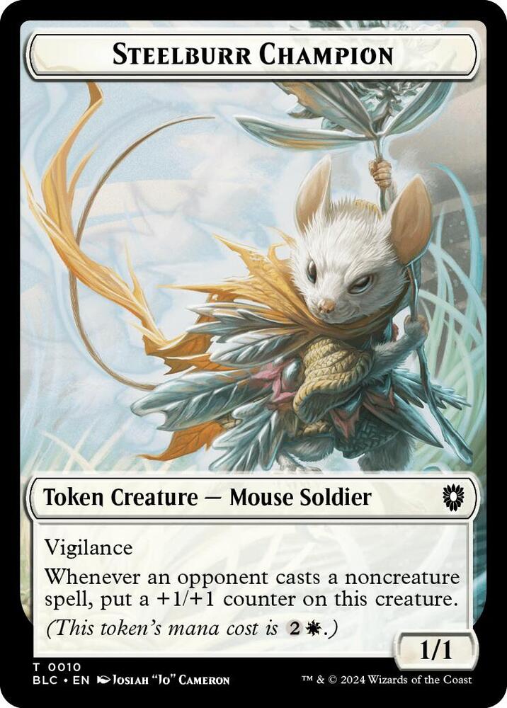 Steelburr Champion Squid Double Sided Token 10 // 17 (Commander: Bloomburrow)  | Good Games Modbury