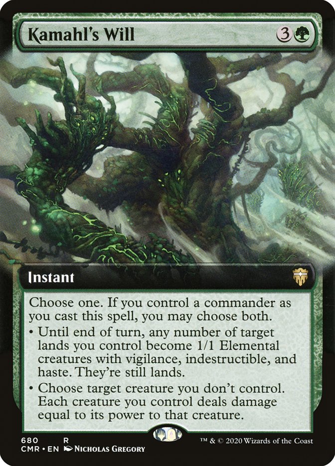 Kamahl's Will 680/361 (Commander Legends)  - Extended Art | Good Games Modbury