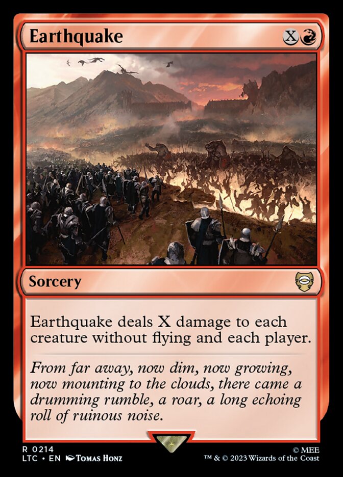 Earthquake 214 (Commander: The Lord of the Rings: Tales of Middle-earth)  | Good Games Modbury