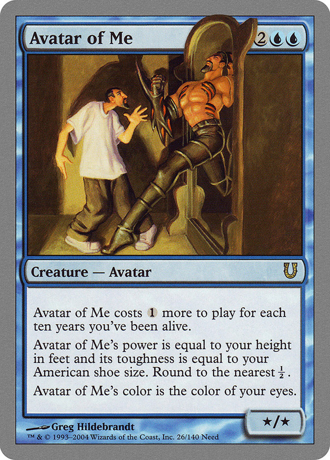 Avatar of Me 26/140 (Unhinged)  - Foil | Good Games Modbury