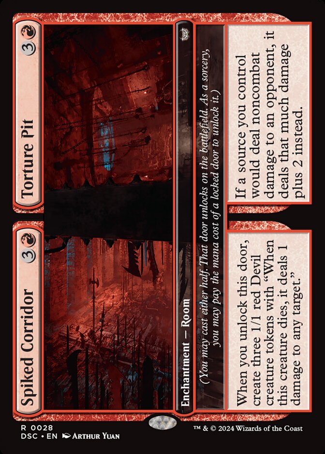 Spiked Corridor // Torture Pit 28/40 (Commander: Duskmourn: House of Horror)  | Good Games Modbury