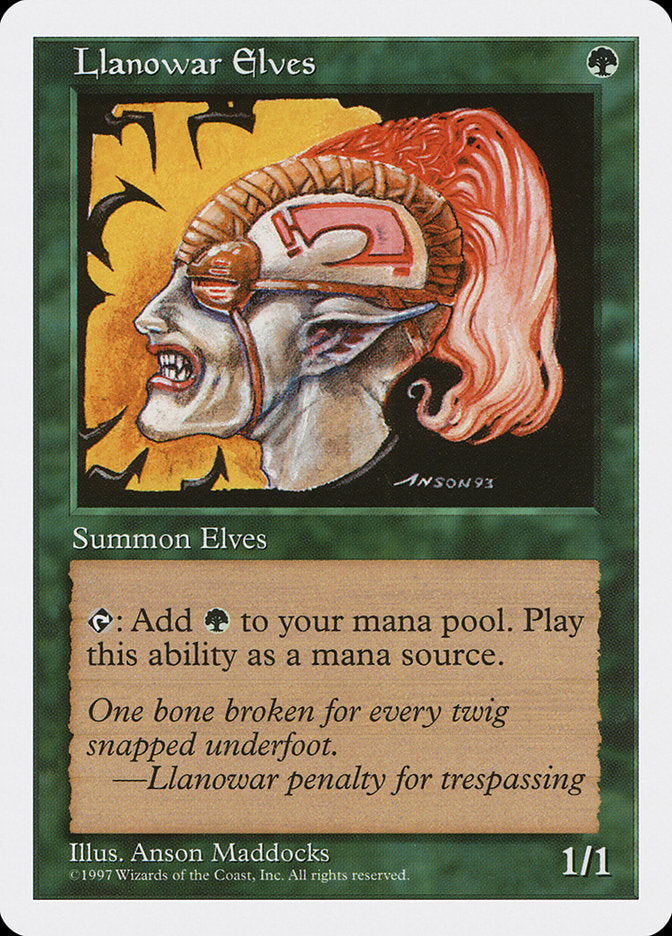 Llanowar Elves 313/455 (Fifth Edition)  | Good Games Modbury