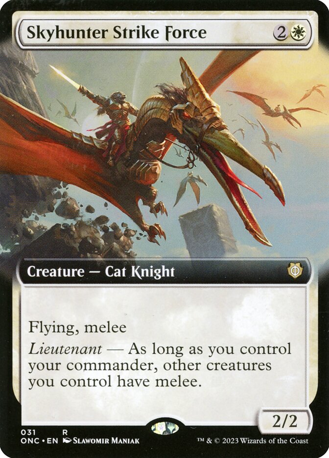 Skyhunter Strike Force 31/28 (Commander: Phyrexia: All Will Be One)  - Extended Art Foil | Good Games Modbury