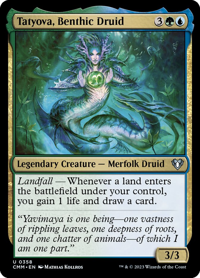 Tatyova, Benthic Druid 358/451 (Commander Masters)  | Good Games Modbury