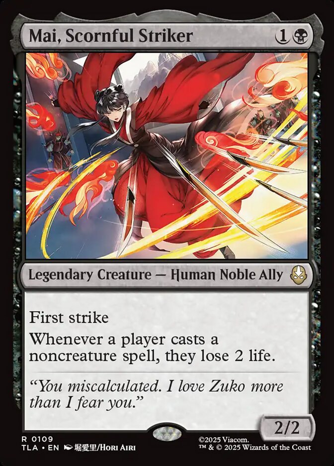 Mai, Scornful Striker 109 (Avatar: The Last Airbender)  | Good Games Modbury