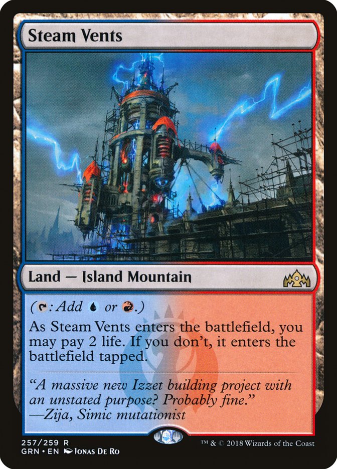 Steam Vents 257/259 (Guilds of Ravnica)  | Good Games Modbury