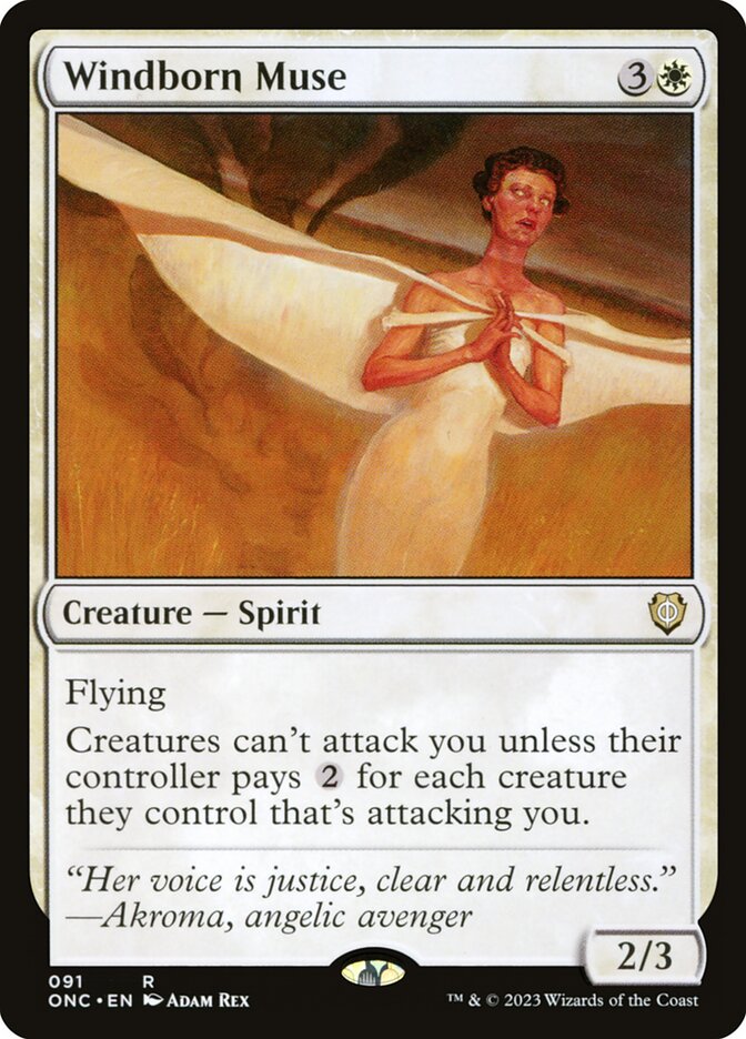 Windborn Muse 91 (Commander: Phyrexia: All Will Be One)  | Good Games Modbury