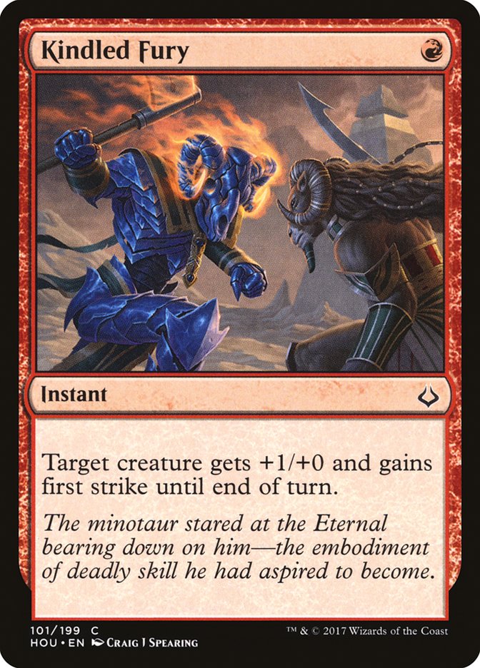 Kindled Fury 101/199 (Hour of Devastation)  - Foil | Good Games Modbury