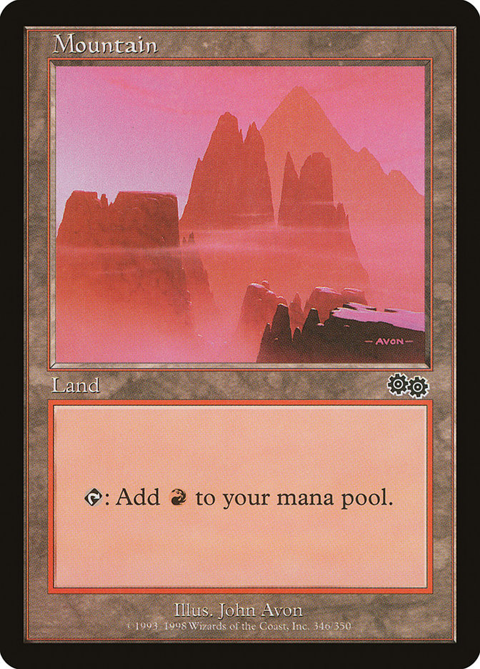 Mountain 346/350 (Urza's Saga)  | Good Games Modbury