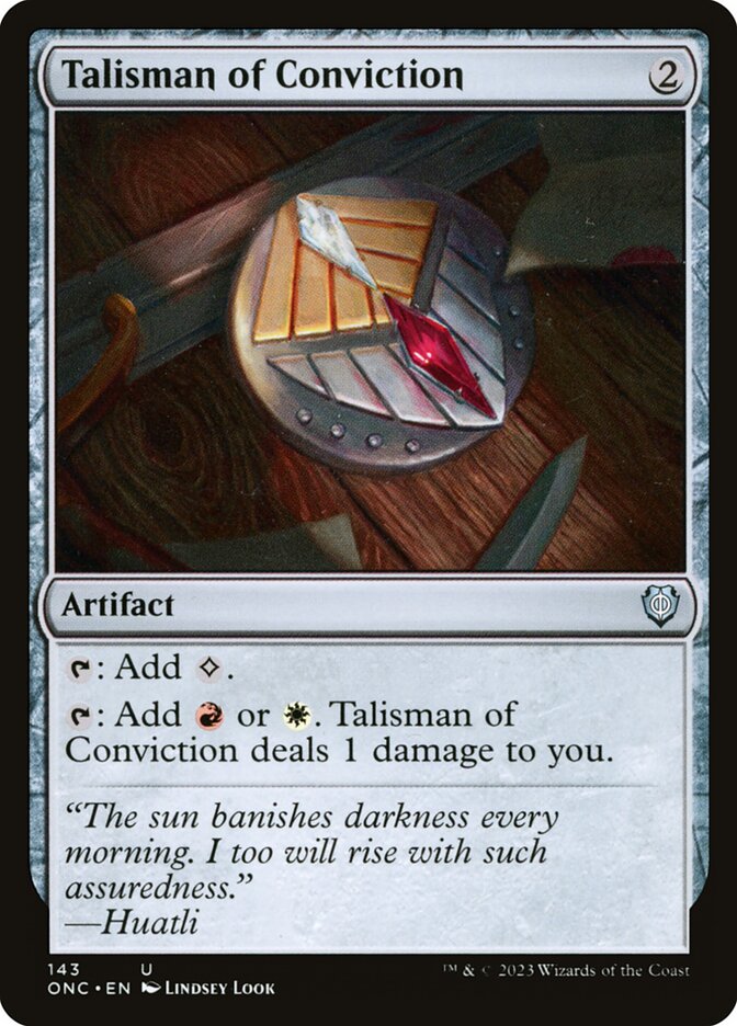 Talisman of Conviction 143/28 (Commander: Phyrexia: All Will Be One)  | Good Games Modbury