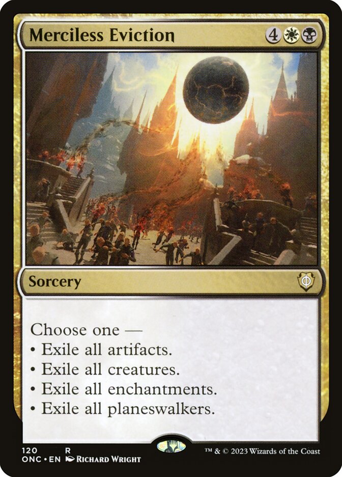 Merciless Eviction 120/28 (Commander: Phyrexia: All Will Be One)  | Good Games Modbury