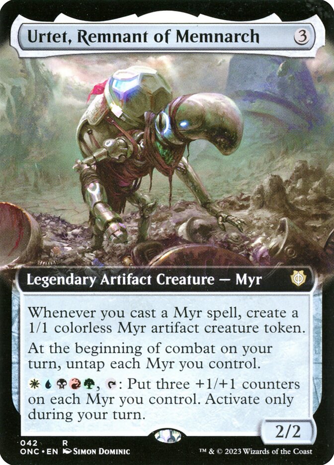 Urtet, Remnant of Memnarch 42 (Commander: Phyrexia: All Will Be One)  - Extended Art | Good Games Modbury