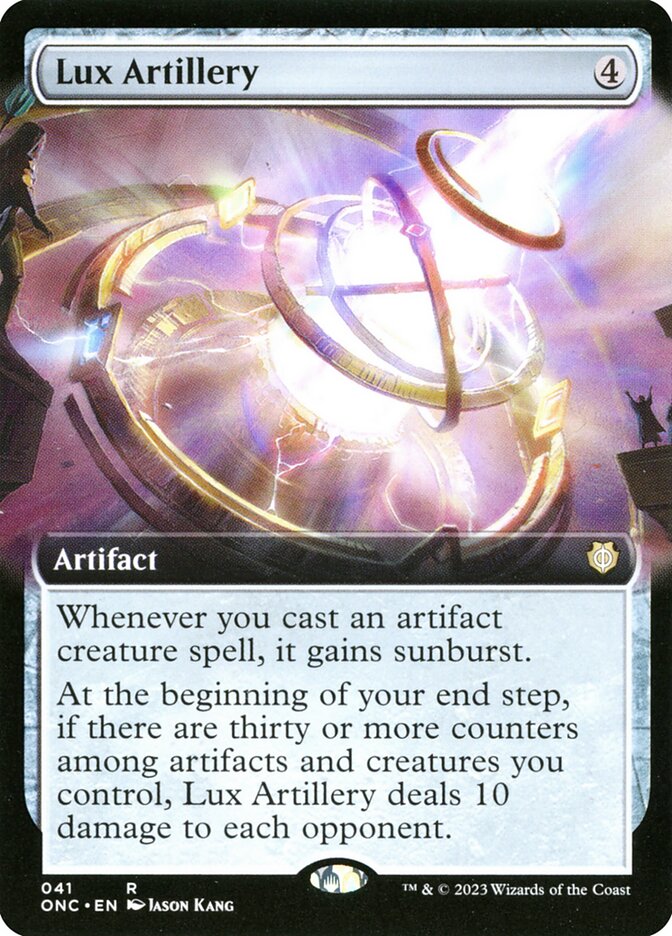 Lux Artillery 41 (Commander: Phyrexia: All Will Be One)  - Extended Art Foil | Good Games Modbury