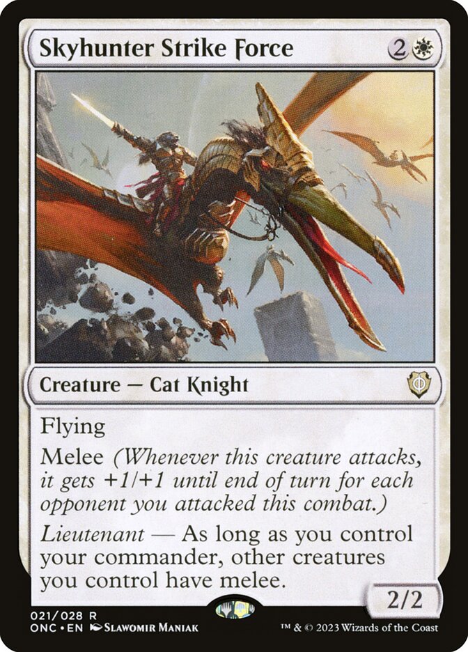 Skyhunter Strike Force 21 (Commander: Phyrexia: All Will Be One)  - Foil | Good Games Modbury