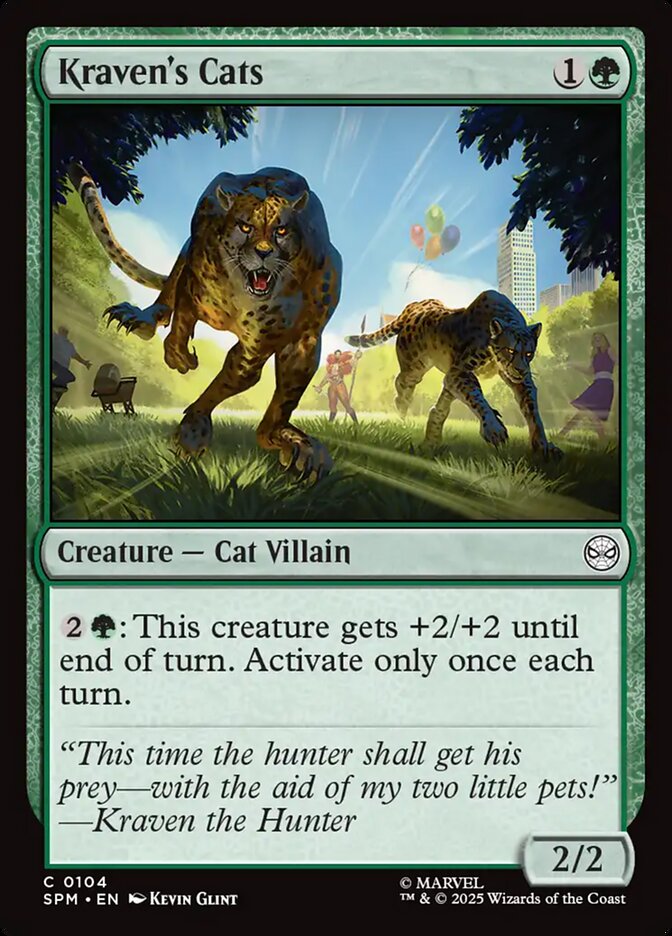 Kraven's Cats 104 (Marvel's Spider-Man)  - Foil | Good Games Modbury