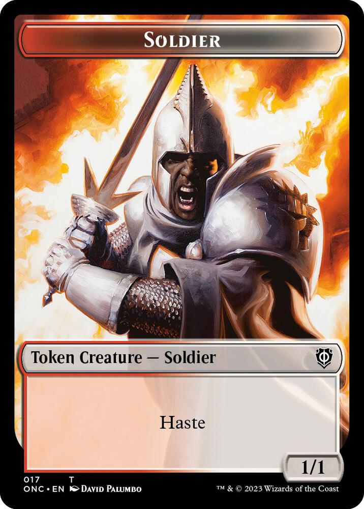 Soldier 017 Eldrazi Double Sided Token 17 // 1 (Commander: Phyrexia: All Will Be One)  | Good Games Modbury