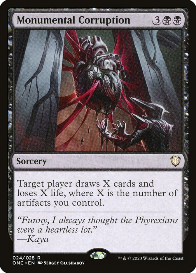 Monumental Corruption 24 (Commander: Phyrexia: All Will Be One)  | Good Games Modbury