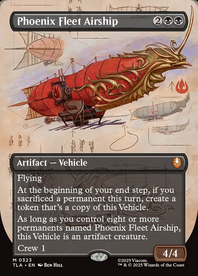Phoenix Fleet Airship 323/286 (Avatar: The Last Airbender)  - Borderless Foil | Good Games Modbury