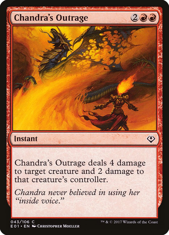 Chandra's Outrage 43/106 (Archenemy: Nicol Bolas)  | Good Games Modbury