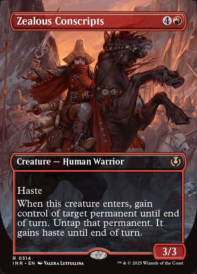 Zealous Conscripts 314/287 (Innistrad Remastered)  - Borderless Foil | Good Games Modbury