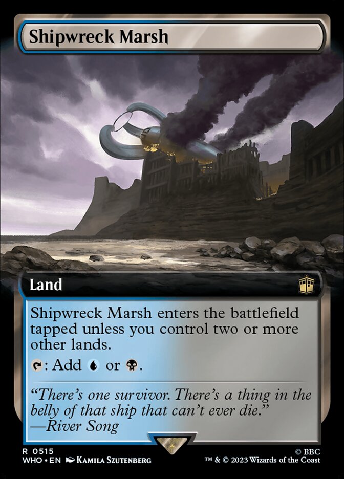 Shipwreck Marsh 515/331 (Universes Beyond: Doctor Who)  - Extended Art Foil | Good Games Modbury