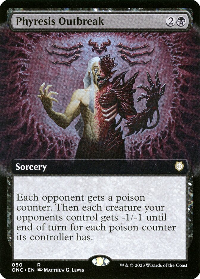 Phyresis Outbreak 50 (Commander: Phyrexia: All Will Be One)  - Extended Art | Good Games Modbury